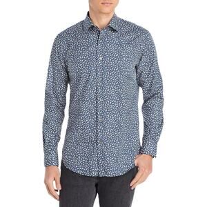 Paul Smith Mens Soho Fit Button Down Shirt Sz 15.5 Blue Floral 100% Cotton NWT